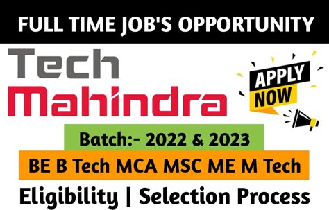 tech mahindra careers for freshers 2023